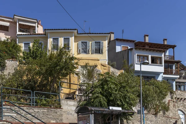 Θεσσαλονίκη Ελλάδα Σεπτεμβρίου 2019 Τυπικός Δρόμος Και Κτίριο Στην Άνω — Φωτογραφία Αρχείου