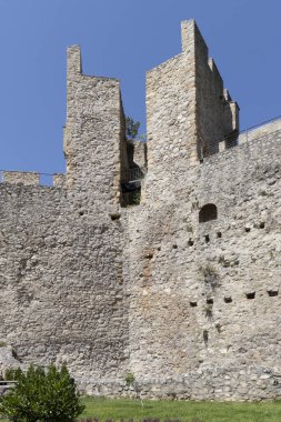 DESPOTOVAC, SERBIA - AUGUST 11, 2019: Medieval wall and buildings at Manasija monastery, Sumadija and Western Serbia