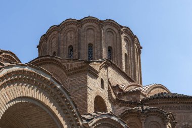 Selanik, Yunanistan - 22 Eylül 2019: Yunanistan 'ın orta Makedonya kentindeki Eski Bizans Peygamber Elias Kilisesi