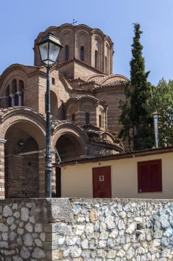 Selanik, Yunanistan - 22 Eylül 2019: Yunanistan 'ın orta Makedonya kentindeki Eski Bizans Peygamber Elias Kilisesi