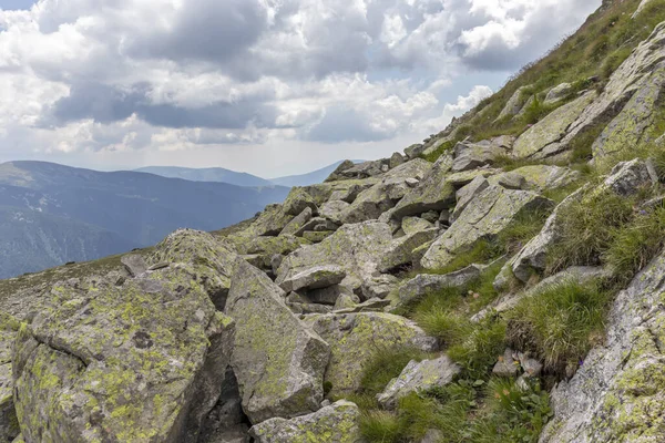 Paesaggio Dal Sentiero Dal Picco Prekorets Picco Kupen Montagna Rila — Foto Stock