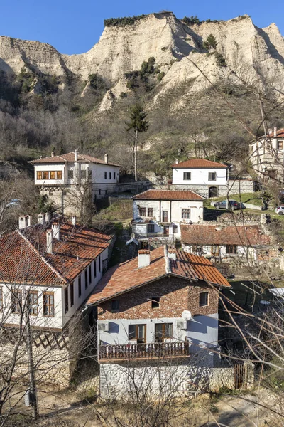 Melnik Bułgaria Grudnia 2019 Panoramiczny Widok Miasto Melnik Obwód Blagojewski — Zdjęcie stockowe