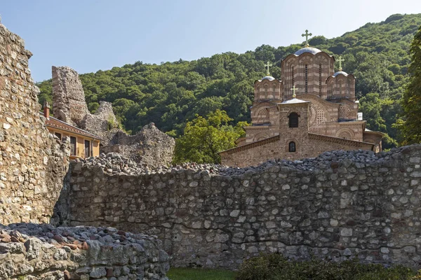 Ravanica Monastery Serbia Agosto 2019 Edificio Medievale Monastero Ravanica Sumadija — Foto Stock