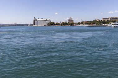 İstanbul, Türkiye - 27 Temmuz 2019: İstanbul, Türkiye 'den İstanbul' a panoramik manzara