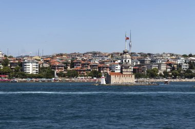 İstanbul, Türkiye - 27 Temmuz 2019: İstanbul, Türkiye 'den İstanbul' a panoramik manzara