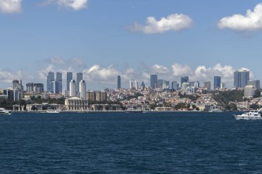 İstanbul, Türkiye - 27 Temmuz 2019: İstanbul, Türkiye 'den İstanbul' a panoramik manzara