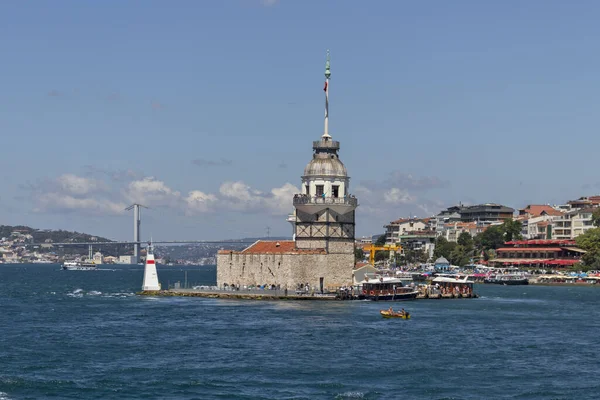 Isztambul Törökország 2019 Július Panorámás Kilátás Bosporusból Isztambul Városába Törökországba — Stock Fotó