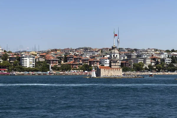 Istanbul Turecko Července 2019 Panoramatický Výhled Bosporu Města Istanbul Turecko — Stock fotografie