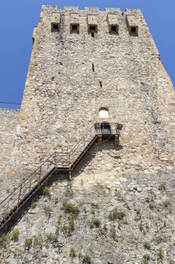 DESPOTOVAC, SERBIA - 11 Ağustos 2019: Manasija manastırı, Sumadija ve Batı Sırbistan 'daki ortaçağ binaları