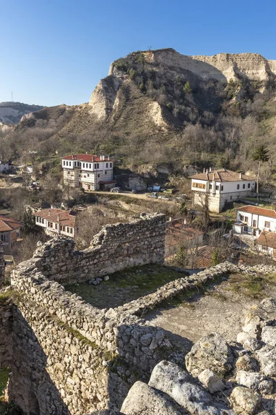 Melnik Bulgarie Décembre 2019 Incroyable Panorama Ville Melnik Région Blagoevgrad — Photo
