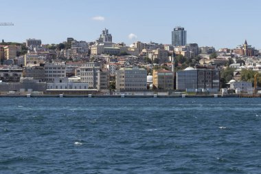 İstanbul, Türkiye - 27 Temmuz 2019: İstanbul, Türkiye 'den İstanbul' a panoramik manzara