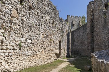 DESPOTOVAC, SERBIA - 11 Ağustos 2019: Manasija manastırı, Sumadija ve Batı Sırbistan 'daki ortaçağ binaları