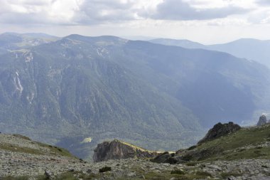 Büyük (Golyam) Kupen zirvesinden manzara, Rila Dağı, Bulgaristan