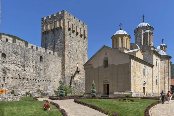 Despotovac Serbia Agosto 2019 Monastero Medievale Manasija Sumadija Serbia Occidentale — Foto Stock