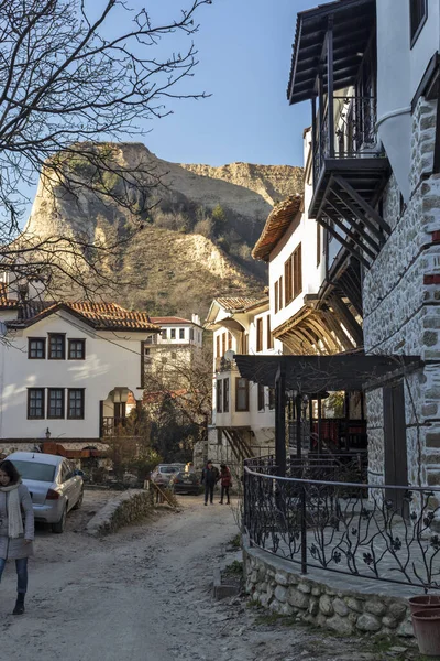 Melnik Bulgarien Dezember 2019 Typische Straßen Und Alte Häuser Melnik — Stockfoto