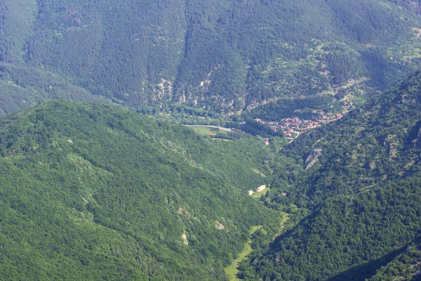 Úžasná Krajina Vrcholu Červené Zdi Rhodopských Horách Plovdivský Kraj Bulharsko — Stock fotografie
