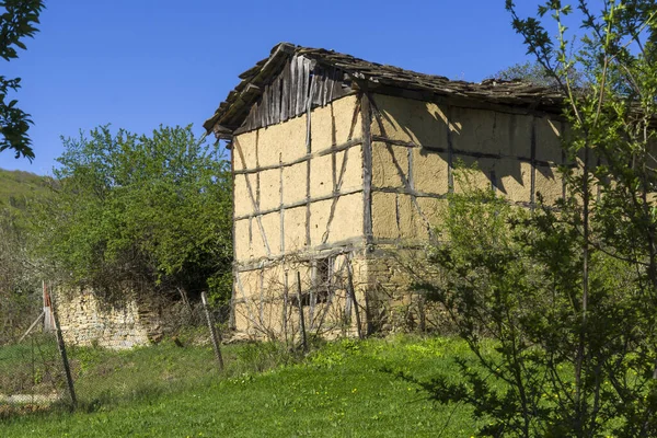 Typowa Ulica Stare Domy Historycznej Miejscowości Staro Stefanovo Obwód Lovech — Zdjęcie stockowe