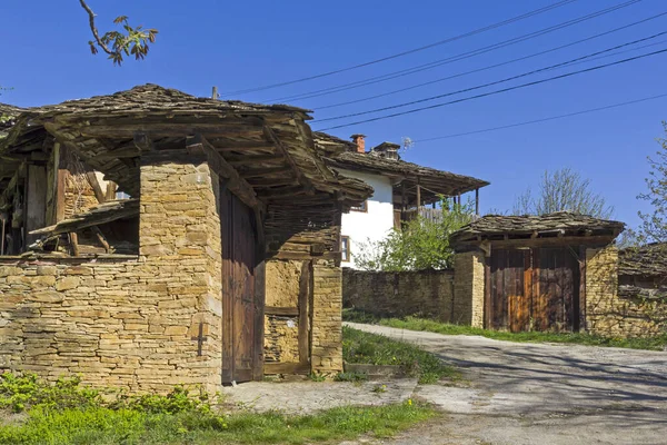 Bulgaristan Lovech Bölgesinin Tarihi Staro Stefanovo Köyündeki Tipik Sokak Eski — Stok fotoğraf
