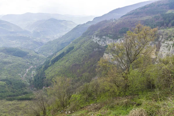 Τοπίο Του Φαραγγιού Iskar Από Χωριό Zasele Βαλκανικά Όρη Βουλγαρία — Φωτογραφία Αρχείου