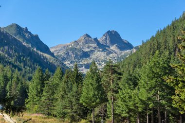 Bulgaristan 'ın Rila Dağı, Malyovitsa zirvesinin şaşırtıcı yaz manzarası