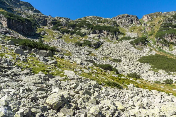 Paisaje Del Sendero Para Pico Malyovitsa Montaña Rila Bulgaria —  Fotos de Stock