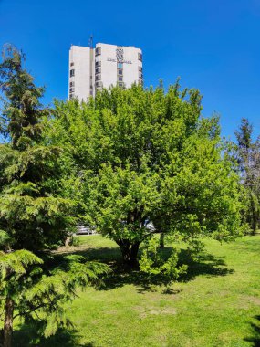 SOFYA, BULGARIA - 24 Nisan 2020: Bulgaristan 'ın Sofya kentindeki Marinela Oteli