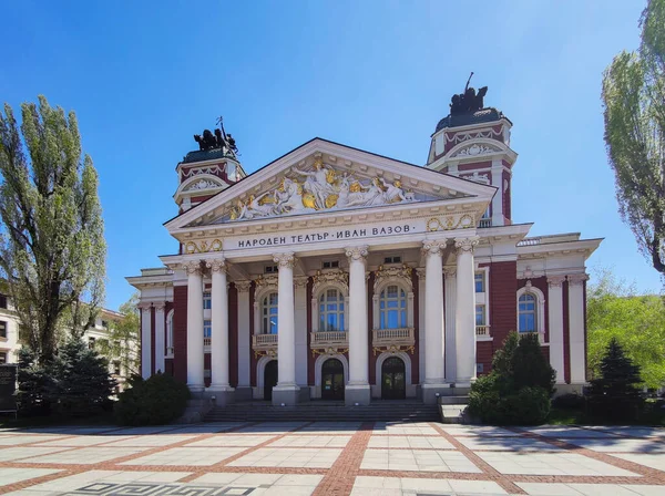 Sofia Bulgarien April 2020 Byggandet Nationalteatern Ivan Vazov Sofia Bulgarien — Stockfoto