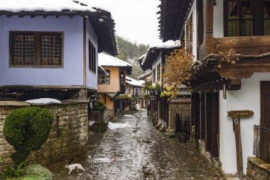 ETAR, GABROVO, BULGARIA - NOVEMBER 1, 2014: Bulgaristan 'ın Gabrovo kenti yakınlarındaki Mimari Etnografik Kompleksi Etar (Etara)