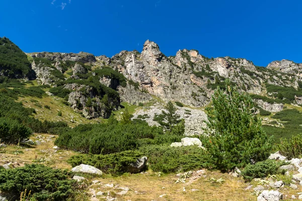 Tájkép Túraútvonalról Malyovitsa Csúcs Rila Mountain Bulgária — Stock Fotó