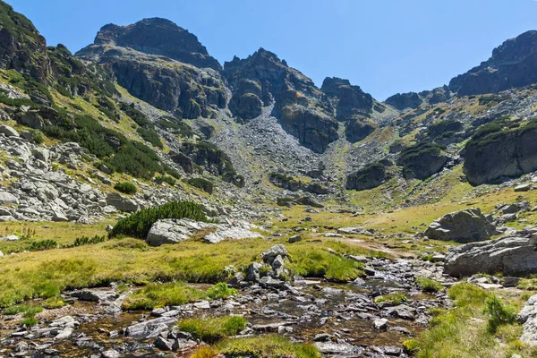 Krajobraz Szlaku Turystycznego Szczyt Malyovitsa Góra Rila Bułgaria — Zdjęcie stockowe