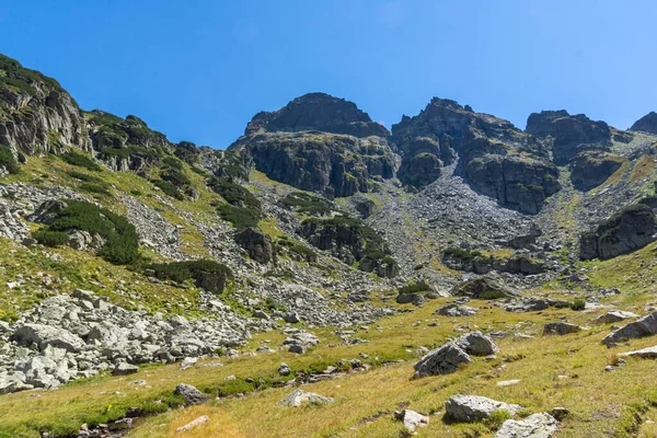 Τοπίο Από Πεζοπορική Διαδρομή Για Την Κορυφή Malyovitsa Ρίλα Μάουντεν — Φωτογραφία Αρχείου