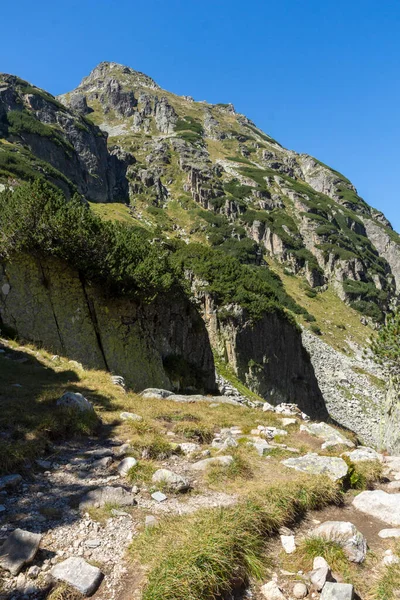 Paysage Sentier Randonnée Pour Pic Malyovitsa Montagne Rila Bulgarie — Photo