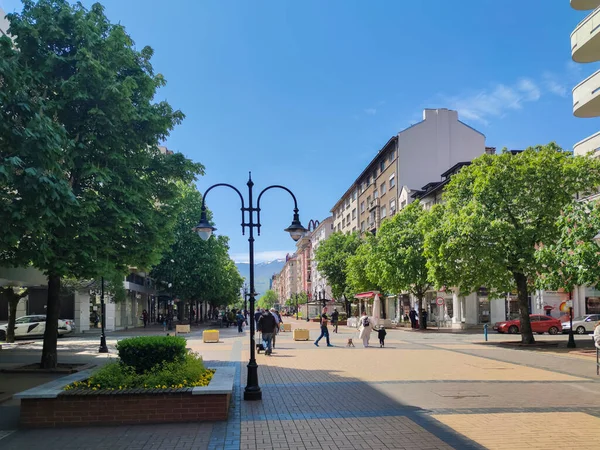 Sofia Bulgária Maio 2020 Caminhando Sobre Boulevard Vitosha Cidade Sófia — Fotografia de Stock