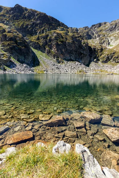 Increíble Panorama Del Lago Elenino Cerca Del Pico Malyovitsa Montaña — Foto de Stock
