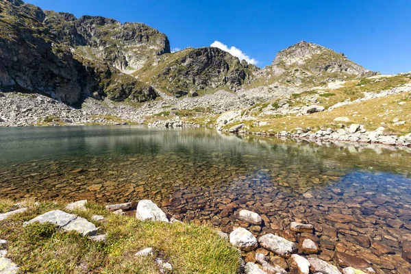 Panorama Stupefacente Del Lago Elenino Vicino Picco Malyovitsa Montagna Rila — Foto Stock