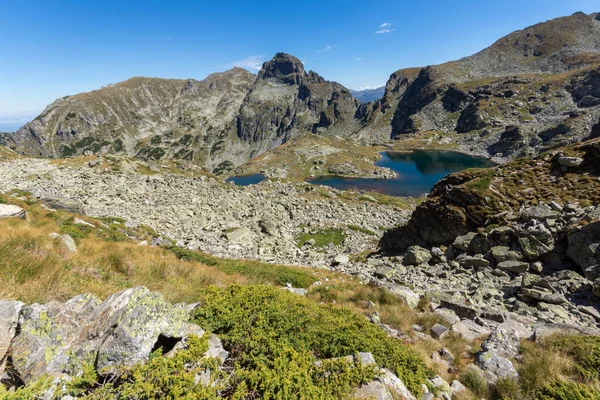 Increíble Panorama Del Lago Elenino Cerca Del Pico Malyovitsa Montaña —  Fotos de Stock