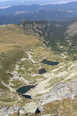 Malyovitsa zirvesinden sonbahar manzarası, Rila Dağı, Bulgaristan