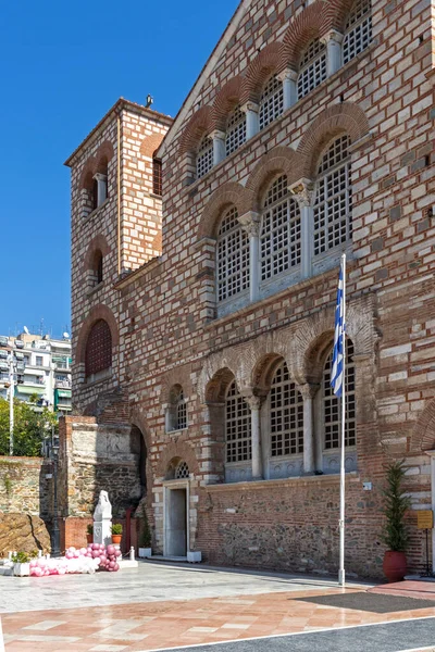 Thessaloniki Grekland September 2019 Den Antika Bysantinska Kyrkan Demetrios Staden — Stockfoto