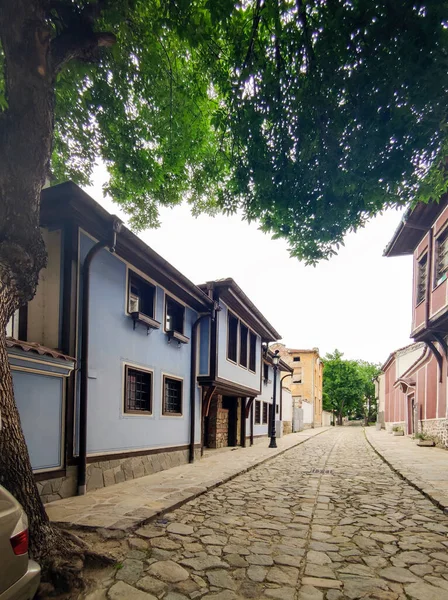 Plovdiv Bulgaria May 2020 Street Nineteenth Century Houses Architecture Historical — 图库照片