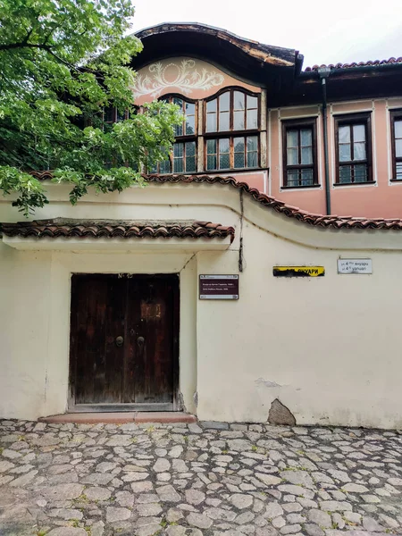 Plovdiv Bulgaria May 2020 Street Nineteenth Century Houses Architectural Historical — 스톡 사진