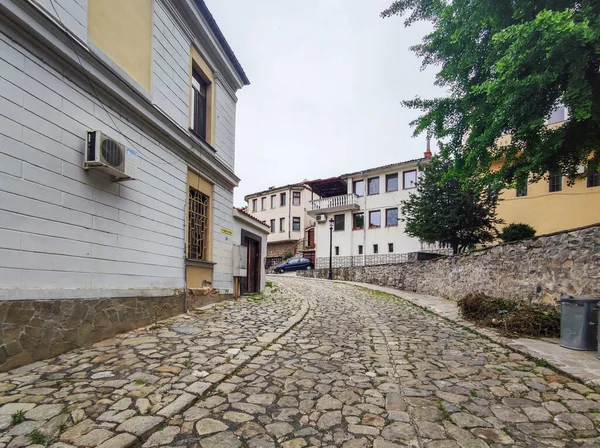 Plovdiv Bulgarie Mai 2020 Rue Maisons Xixe Siècle Dans Réserve — Photo