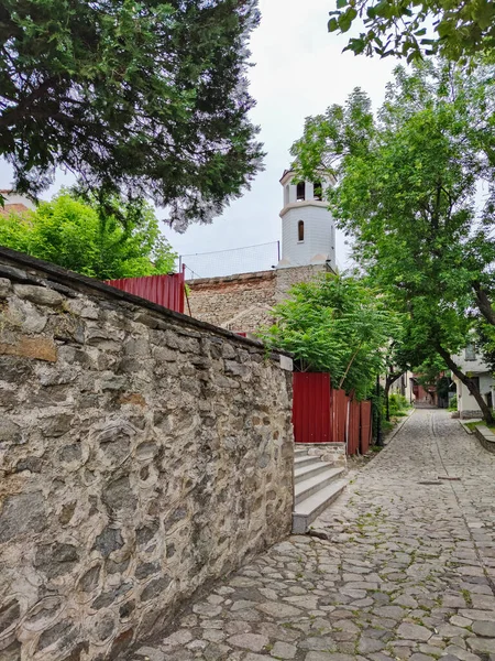 Plovdiv Bulgaria Mayo 2020 Calle Casas Del Siglo Xix Reserva — Foto de Stock