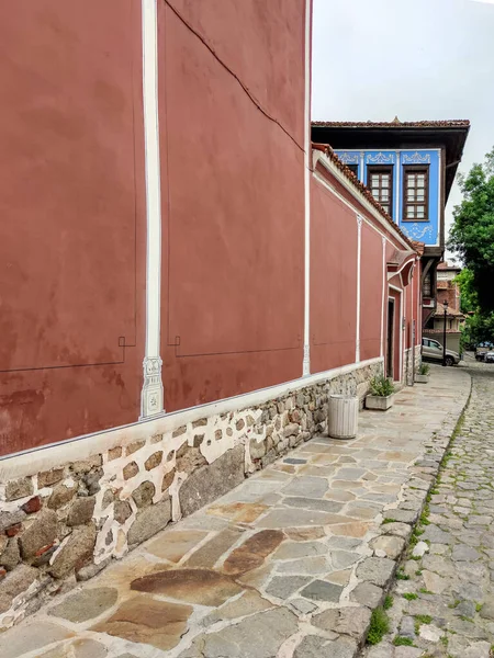 Plovdiv Bulgaria Травня 2020 Вуличні Століття Будинки Архітектурно Історичному Резерві — стокове фото