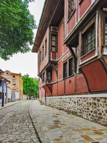 Plovdiv Bulgaria May 2020 Street Nineteenth Century Houses Architecture Historical — 图库照片