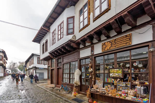 Tryavna Bułgaria Listopad 2014 Średniowieczne Domy Centrum Historycznego Miasta Tryavna — Zdjęcie stockowe