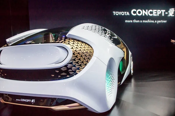 Toyota концепт-кар на Ces 2017 Стокова Картинка