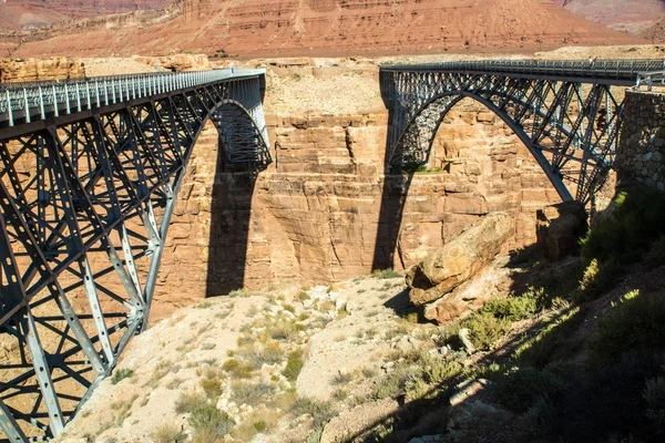 Navajo híd felett a Colorado folyó. — Stock Fotó