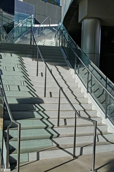 Escalier Vide Long Strip Las Vegas Pendant Pandémie Coronavirus — Photo