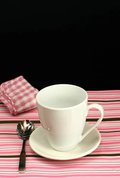 Een Tafel Gedekt Voor Een Koffiepauze — Stockfoto