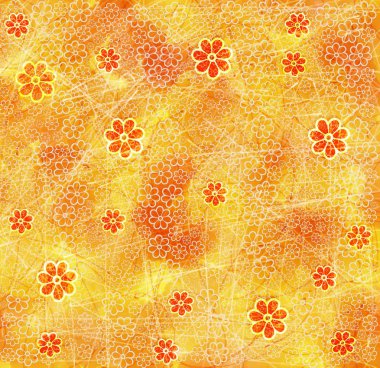 Çiçekli Grunge Clip Art öğesi